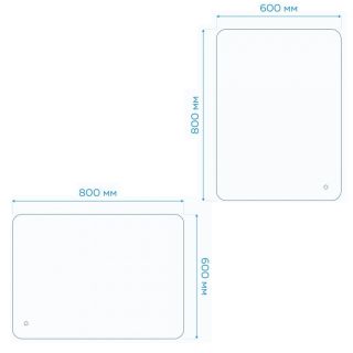 Зеркало Maretti Florenza FL146080P34EL 60x80 см